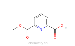 CAS:7170-36-7_2,6-吡啶二羧酸单甲酯的分子结构