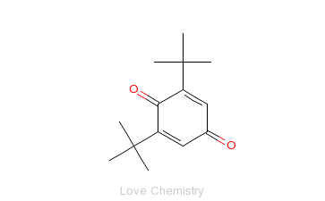 CAS:719-22-2_2,6-二叔丁基苯醌的分子结构