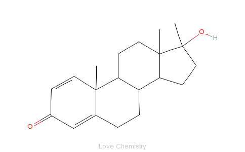 CAS:72-63-9_美雄酮的分子结构