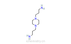 CAS:7209-38-3_1,4-双(3-氨基丙基)哌嗪的分子结构