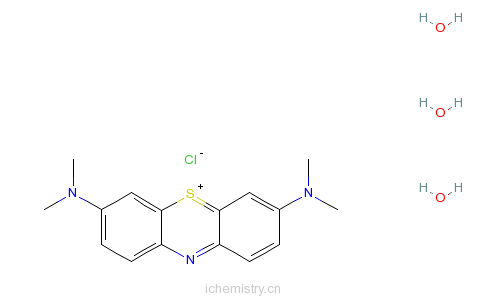 CAS:7220-79-3_碱性亚甲蓝三水合物的分子结构