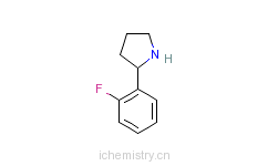 CAS:72216-04-7_2-(2-氟苯基)-吡咯烷的分子结构