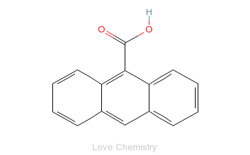 CAS:723-62-6_9-蒽甲酸的分子结构