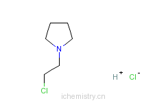 CAS:7250-67-1_N-(2-氯乙基)吡咯烷盐酸盐的分子结构