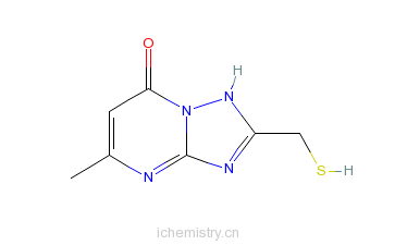 CAS:72796-89-5_7-醇-2-巯基甲基-5-甲基[1,2,4]三唑并[1,5-A]嘧啶的分子结构