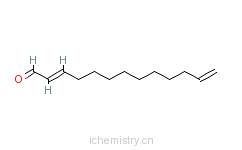 CAS:72894-15-6_2,12-三癸二烯醛的分子结构