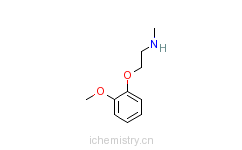 CAS:72955-82-9_2-(2-甲烷氧基苯氧基)-N-甲基乙胺的分子结构
