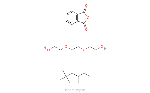 CAS:72968-15-1_邻苯二甲酸酐与三甘醇异壬醇的聚合物的分子结构