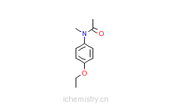 CAS:7298-73-9_4-乙氧基-N-甲基乙酰苯胺的分子结构