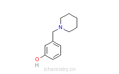 CAS:73279-04-6_3-(1-哌啶基甲基)苯酚的分子结构