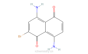 CAS:73384-69-7_4,8-二氨基-2-溴-1,5-萘醌的分子结构