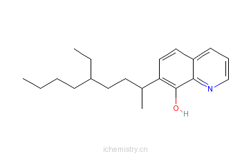 CAS:73545-11-6_7-(4-乙基-1-甲基辛基)-8-羟基喹啉的分子结构