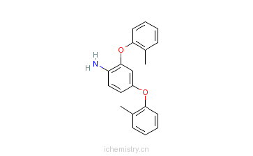 CAS:73637-04-4_2,4-双(2-甲基苯氧基)-苯胺的分子结构