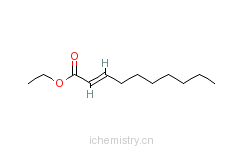 CAS:7367-88-6_反式-2-癸烯酸乙酯的分子结构