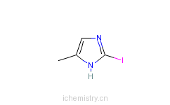 CAS:73746-43-7_4-甲基-2-碘咪唑的分子结构