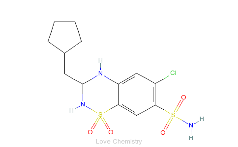 CAS:742-20-1_环戊噻嗪的分子结构