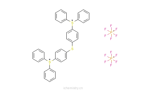 CAS:74227-35-3_双(4-(二苯基锍)苯基)硫醚-双六氟磷酸盐的分子结构