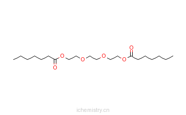 CAS:7434-40-4_三甘醇二庚酸酯的分子结构