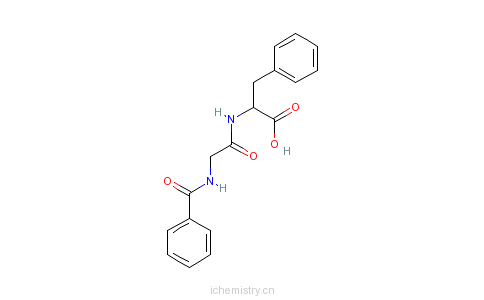 CAS:744-59-2_马尿酰-L-苯丙氨酸的分子结构