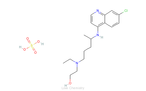 CAS:747-36-4_硫酸羟基氯喹的分子结构