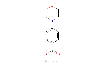 CAS:7470-38-4_4-吗啉基苯甲酸的分子结构