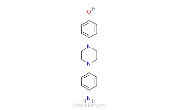 CAS:74853-08-0_1-(4-氨基苯基)-4-(4-羟基苯基)哌嗪的分子结构