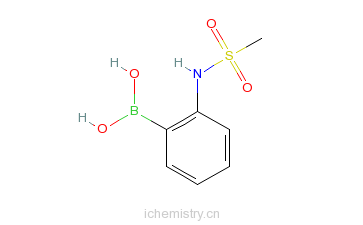 CAS:756520-78-2_2-甲磺酰氨基苯硼酸的分子结构