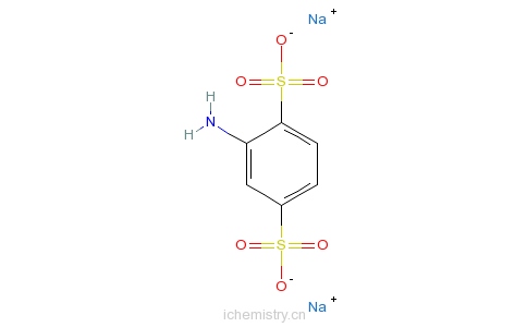 CAS:76684-33-8_2-氨基-1,4-苯二磺酸钠盐的分子结构