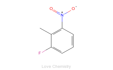CAS:769-10-8_2-氟-6-硝基甲苯的分子结构