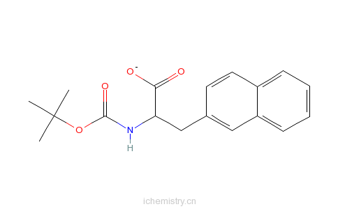 CAS:76985-10-9_Boc-3-(2-萘基)-D-丙氨酸的分子结构