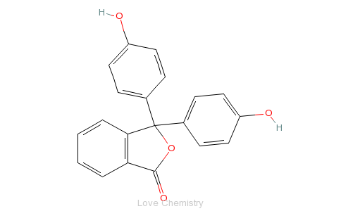 CAS:77-09-8_酚酞的分子结构