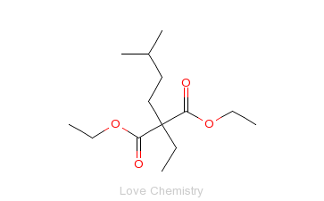 CAS:77-24-7_乙基(异戊基)丙二酸二乙酯的分子结构