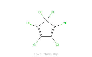CAS:77-47-4_六氯环戊二烯的分子结构