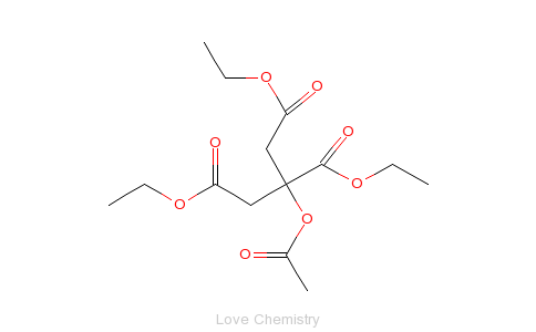 CAS:77-89-4_乙酰柠檬酸三乙酯的分子结构