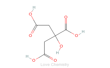 CAS:77-92-9_柠檬酸的分子结构