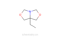 CAS:7747-35-5_7A-乙基二氢-1H,3H,5H-恶唑并[3,4-C]恶唑的分子结构