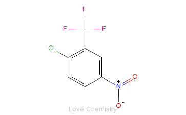CAS:777-37-7_2-氯-5-硝基三氟甲苯的分子结构