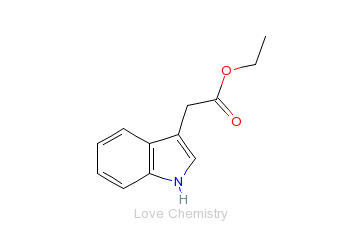 CAS:778-82-5_吲哚-3-醋酸乙酯的分子结构
