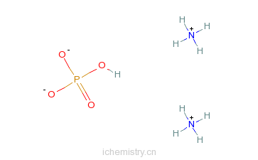 CAS:7783-28-0_磷酸氢二铵的分子结构