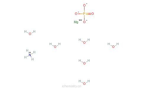 CAS:7785-21-9_正磷酸氨镁的分子结构