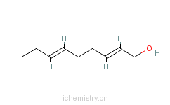 CAS:7786-44-9_2,6-壬二烯醇的分子结构