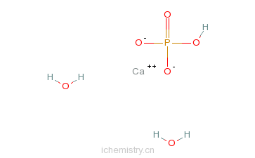 CAS:7789-77-7_磷酸氢钙的分子结构