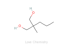 CAS:78-26-2_2-甲基-2-丙基-1,3-丙二醇的分子结构