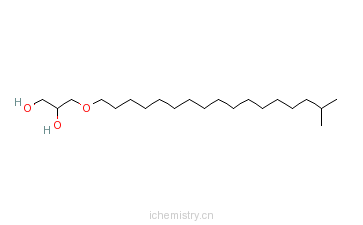 CAS:78145-84-3_3-异十八烷氧基-1,2-丙二醇的分子结构