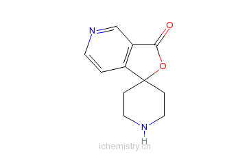 CAS:781609-42-5_螺[呋喃并[3,4-c]吡啶-1(3H),4'-哌啶]-3-酮的分子结构