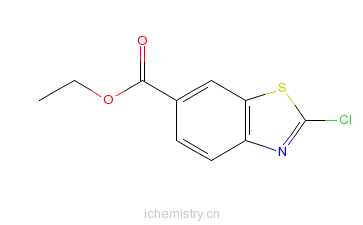 CAS:78485-37-7_2-氯苯并噻唑-6-甲酸乙酯的分子结构
