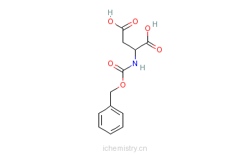 CAS:78663-07-7_N-苄氧羰基-D-天冬氨酸的分子结构
