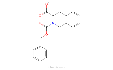 CAS:79261-58-8_(3S)-2-苄氧羰基-1,2,3,4-四氢化异喹啉-3-羧酸的分子结构