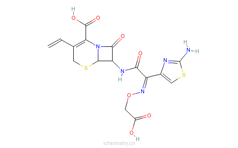 cas:79350-37-1_头孢克肟的分子结构