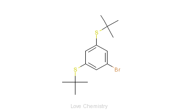 CAS:795274-44-1_1-溴-3,5-二(叔丁基硫代)苯的分子结构